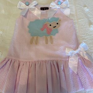 Adorable Seersucker Easter/spring Dress